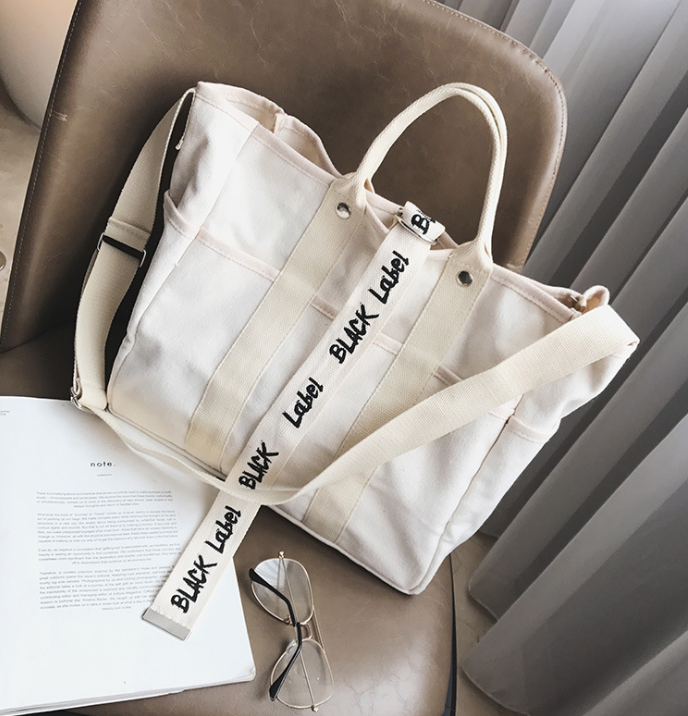 Letter Print Tote variant CJBHNSNS10976-White