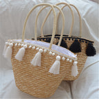 Hand-woven Tassel Shoulder Bag photo 2
