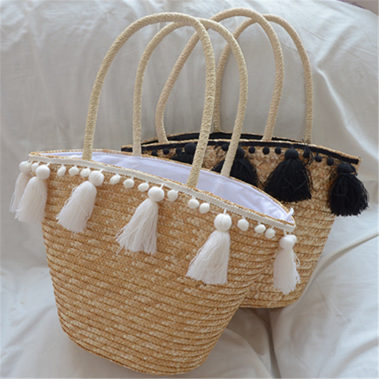 Hand-woven Tassel Shoulder Bag photo 2