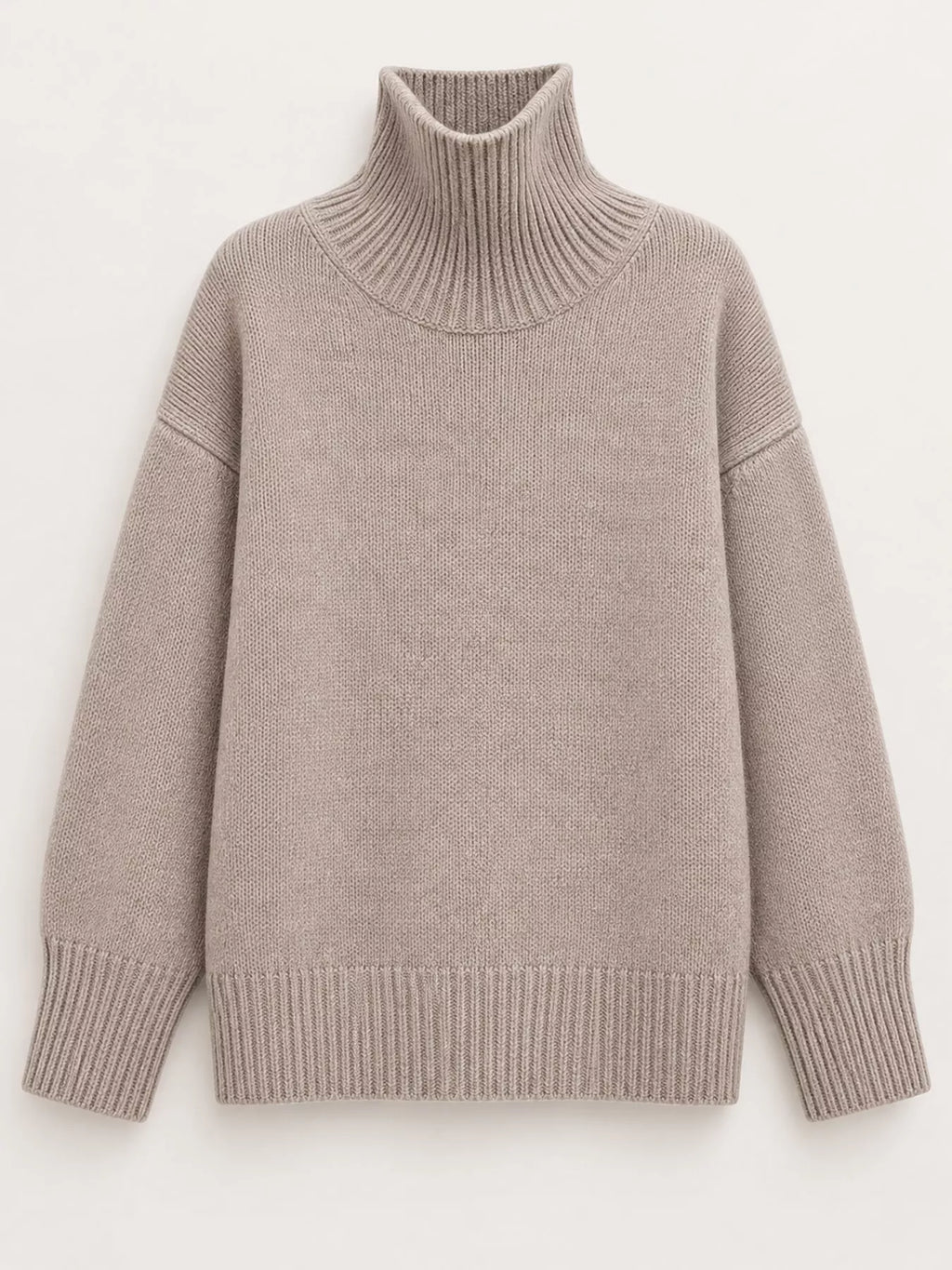 Oversized Turtleneck Wool Sweater (6)