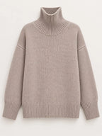 Oversized Turtleneck Wool Sweater (6)