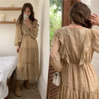 Retro Elegance Chiffon Midi Dress photo 10