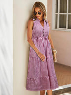 Striped Sleeveless Tiered Midi Dress (15)