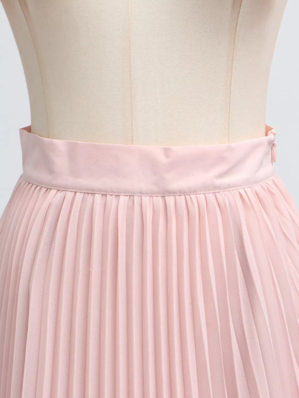 Frill Lapel Collar Top Pleated Skirt Set (17)