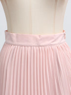 Frill Lapel Collar Top Pleated Skirt Set (17)