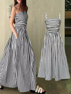 Striped Sleeveless Maxi Dress (4)