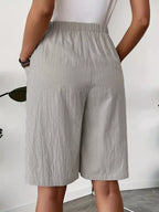 Elastic Waist Wrap Skort (3)