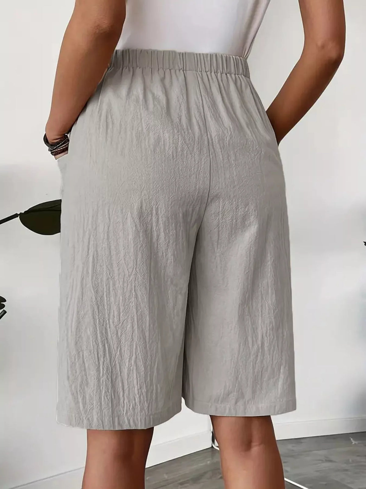 Elastic Waist Wrap Skort (3)