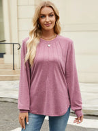 Round Neck Long Sleeve T-shirt (5)