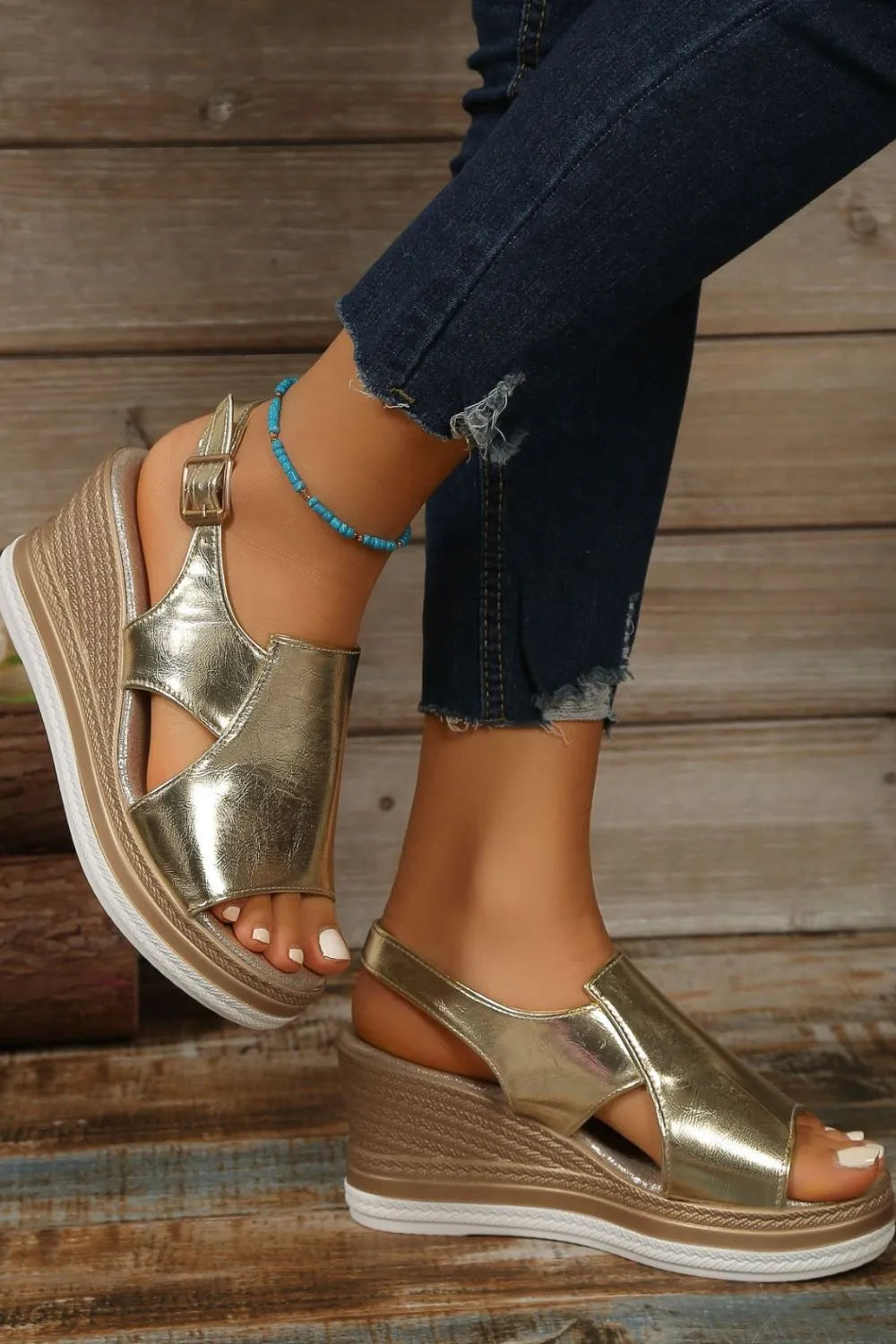 Peep Toe High Heel Sandals (4)