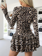 Long Sleeve Ruffled Hem Mini Dress (17)