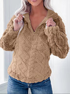 Cozy Fleece Quarter Zip Sweatshirt (3)
