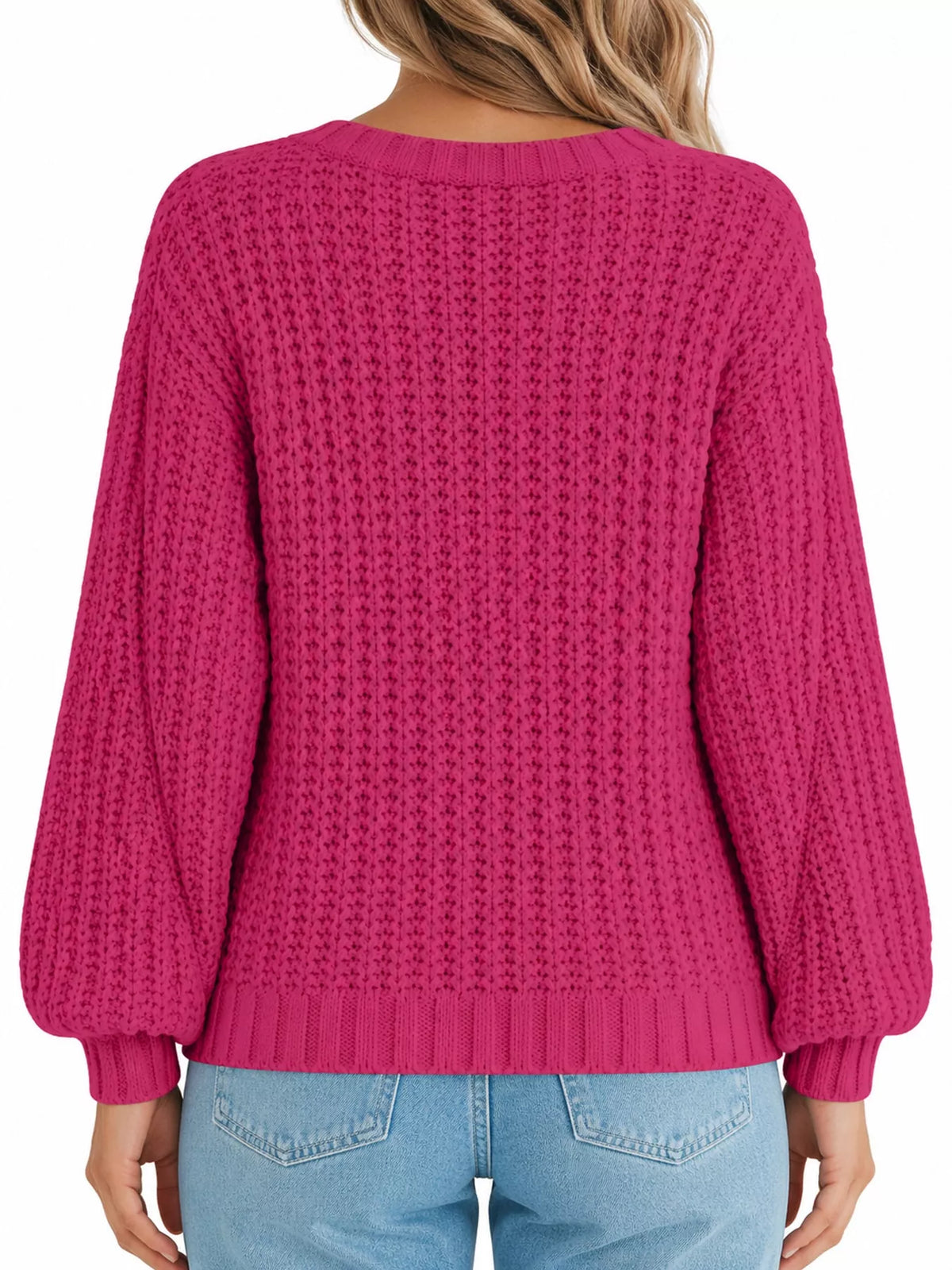 Full Size Chunky Knit Button-down Cardigan Plus (30)
