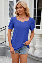 Eyelet Short Sleeve T-shirt (7)