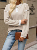 Button Detail Dropped Shoulder T-shirt (4)