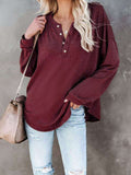 Buttoned Drop Shoulder Top (18)