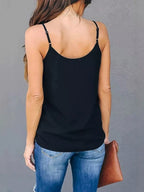 Full Size V-neck Cami Top Plus (4)