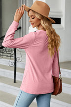 Notched Long Sleeve T-shirt (6)