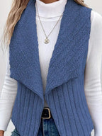 Open Front Fuzzy Vest Coat (15)