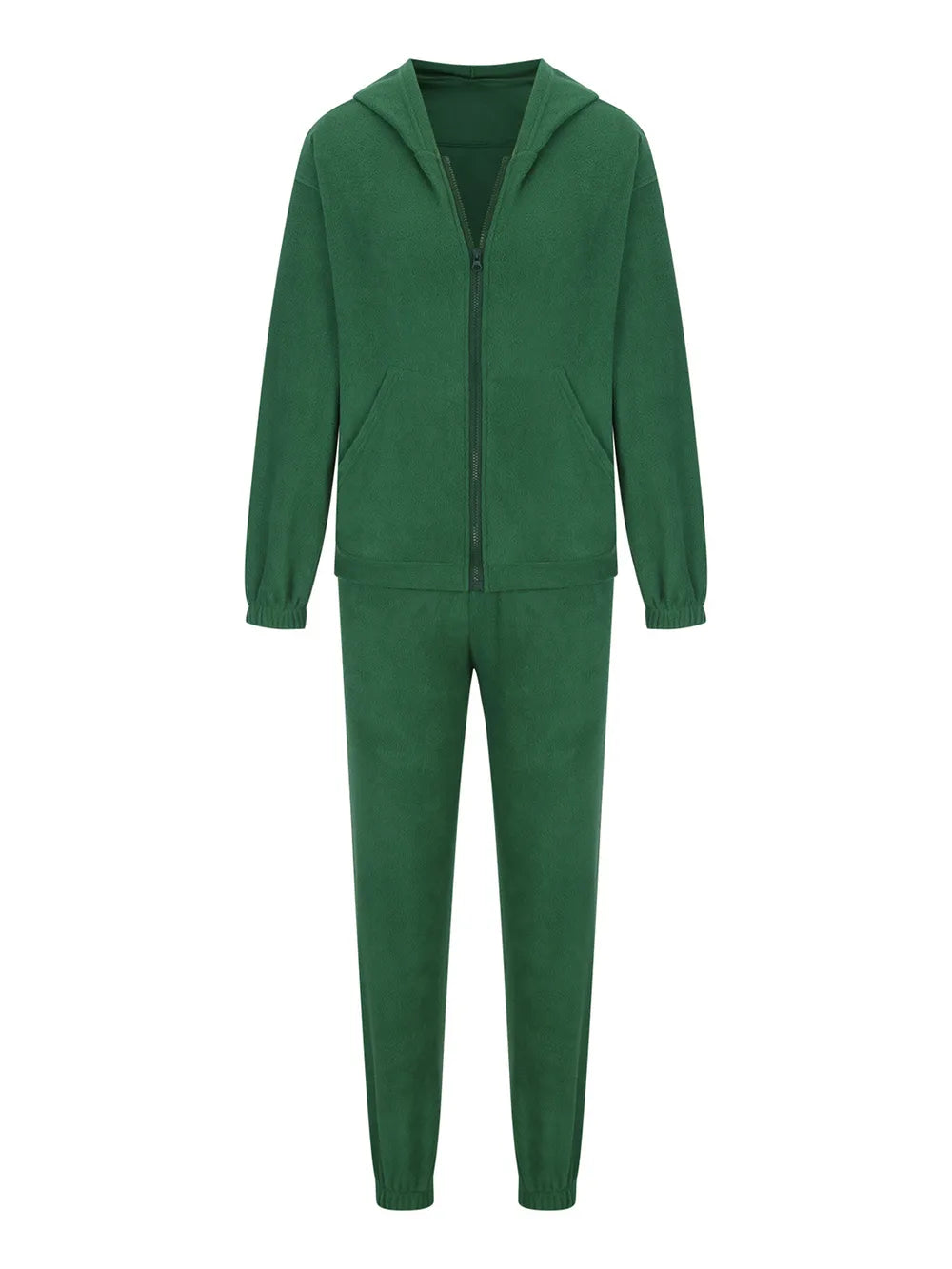 Zip Up Long Sleeve Hoodie Joggers Set (16)