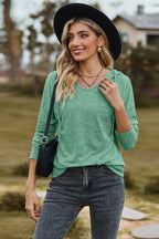 Drawstring Dropped Shoulder Hooded T-shirt (23)
