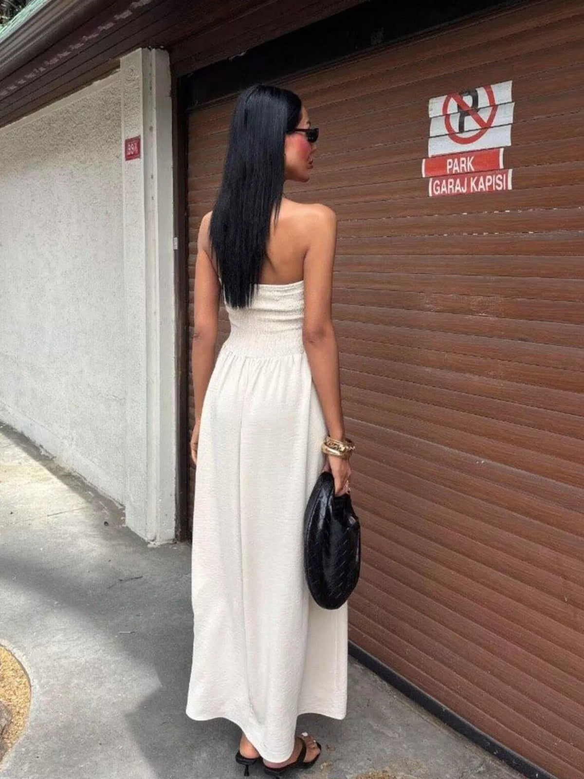 Strapless Smocked Maxi Dress (6)