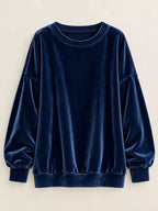 Full Size Crew Neck Drop Shoulder Sweatshirt Plus (10)