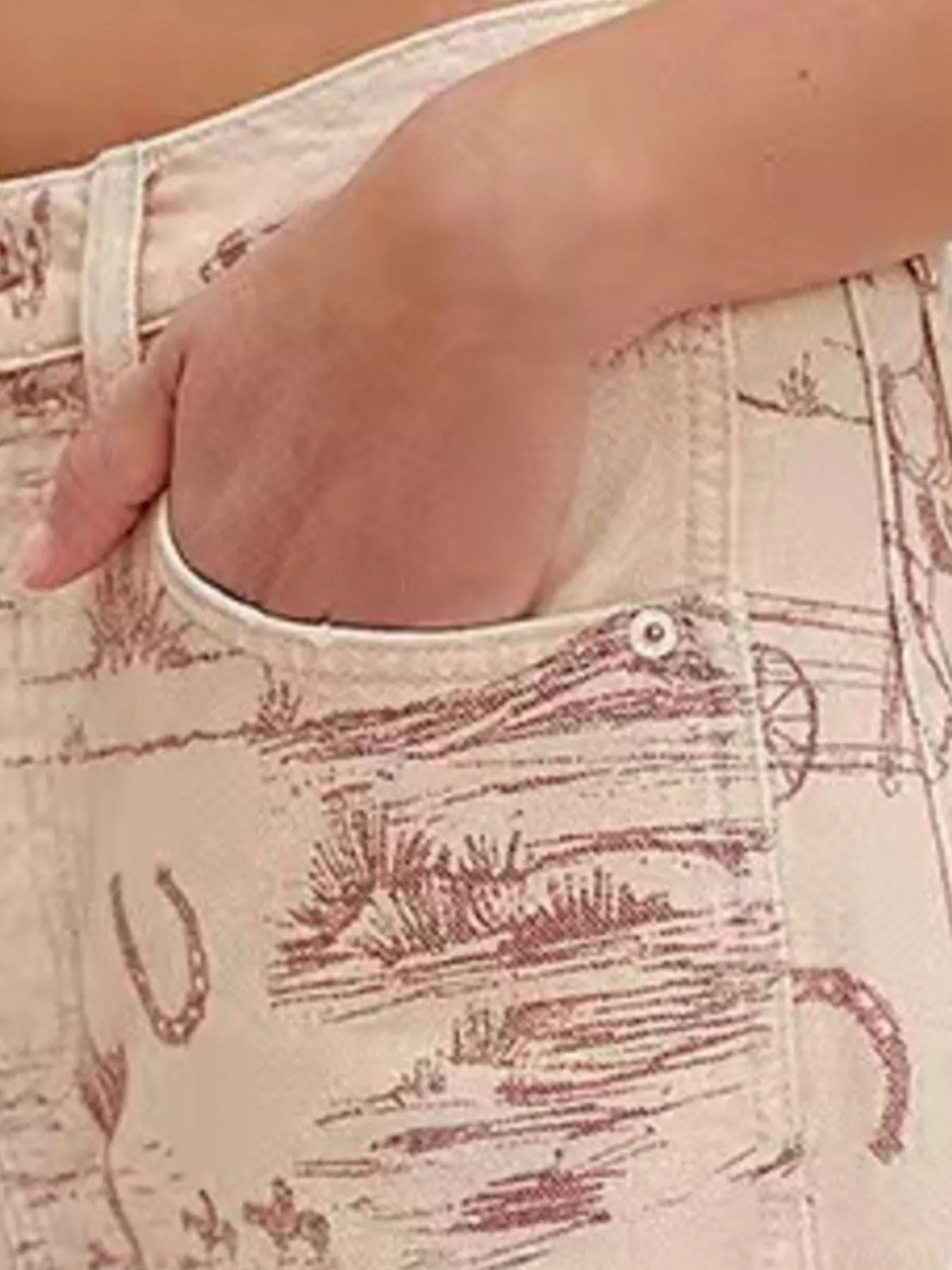 Printed Wide-leg Jeans (7)