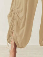 Ruched Drawstring Harem Pants (6)