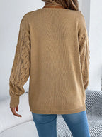 Openwork Open Front Cardigan (8)