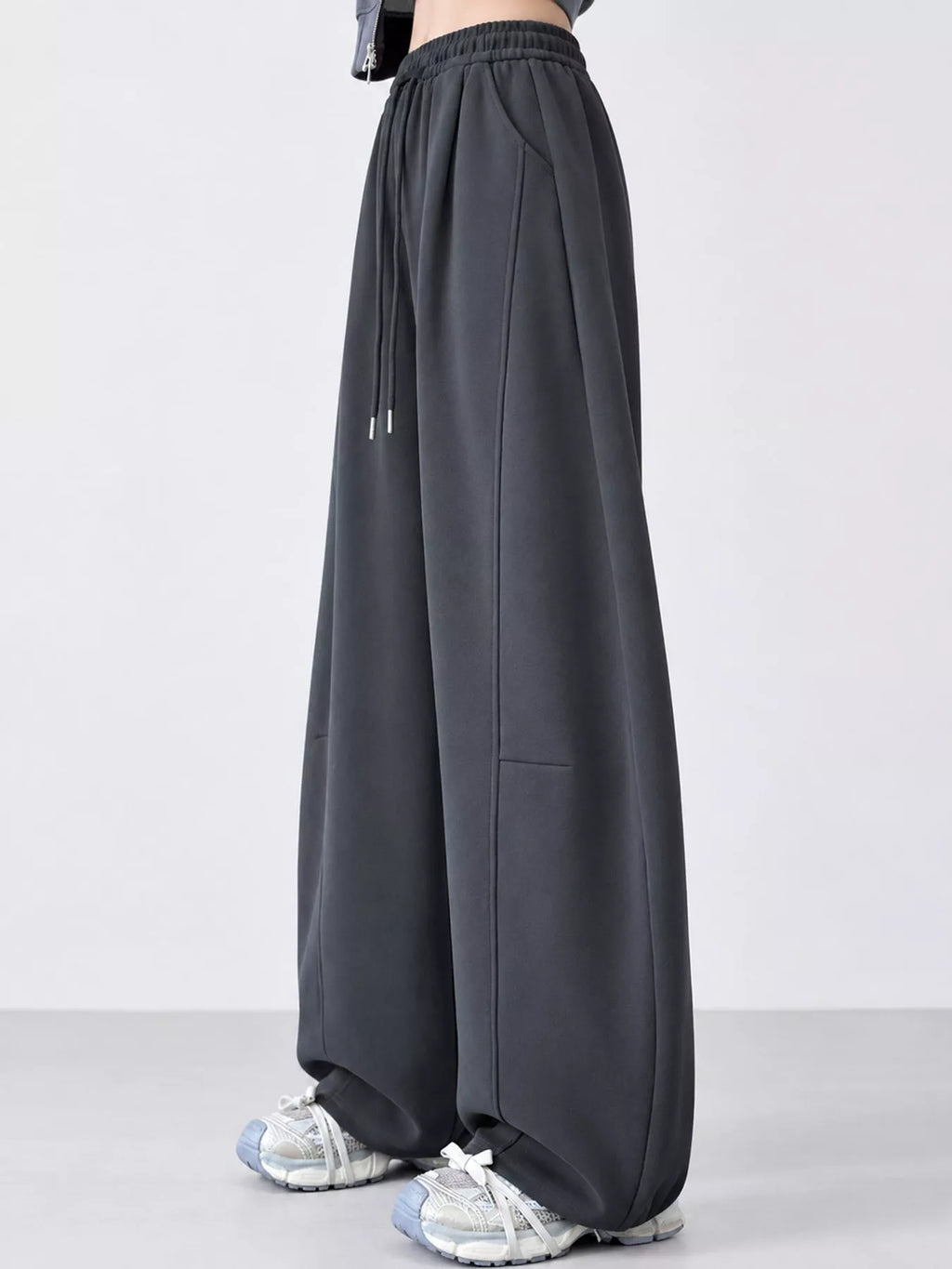 Full Size Drawstring Loose Fit Wide-leg Sweatpants Plus (7)