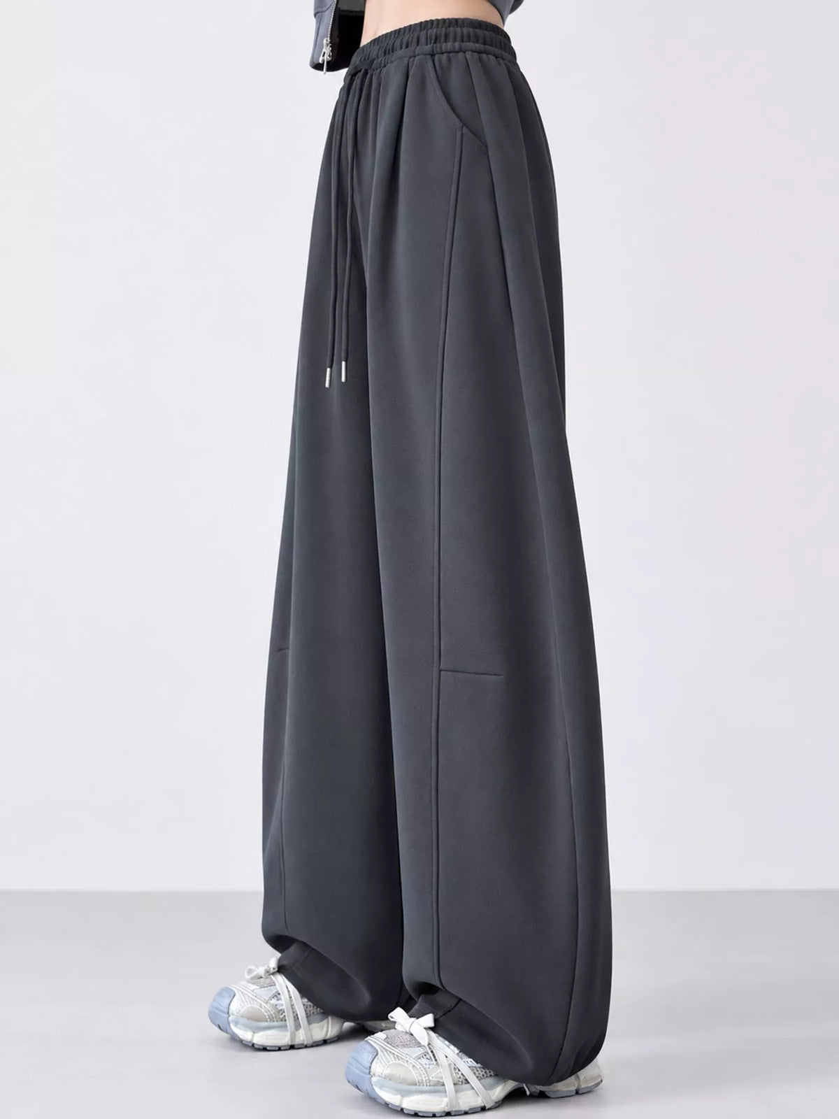 Full Size Drawstring Loose Fit Wide-leg Sweatpants Plus (7)