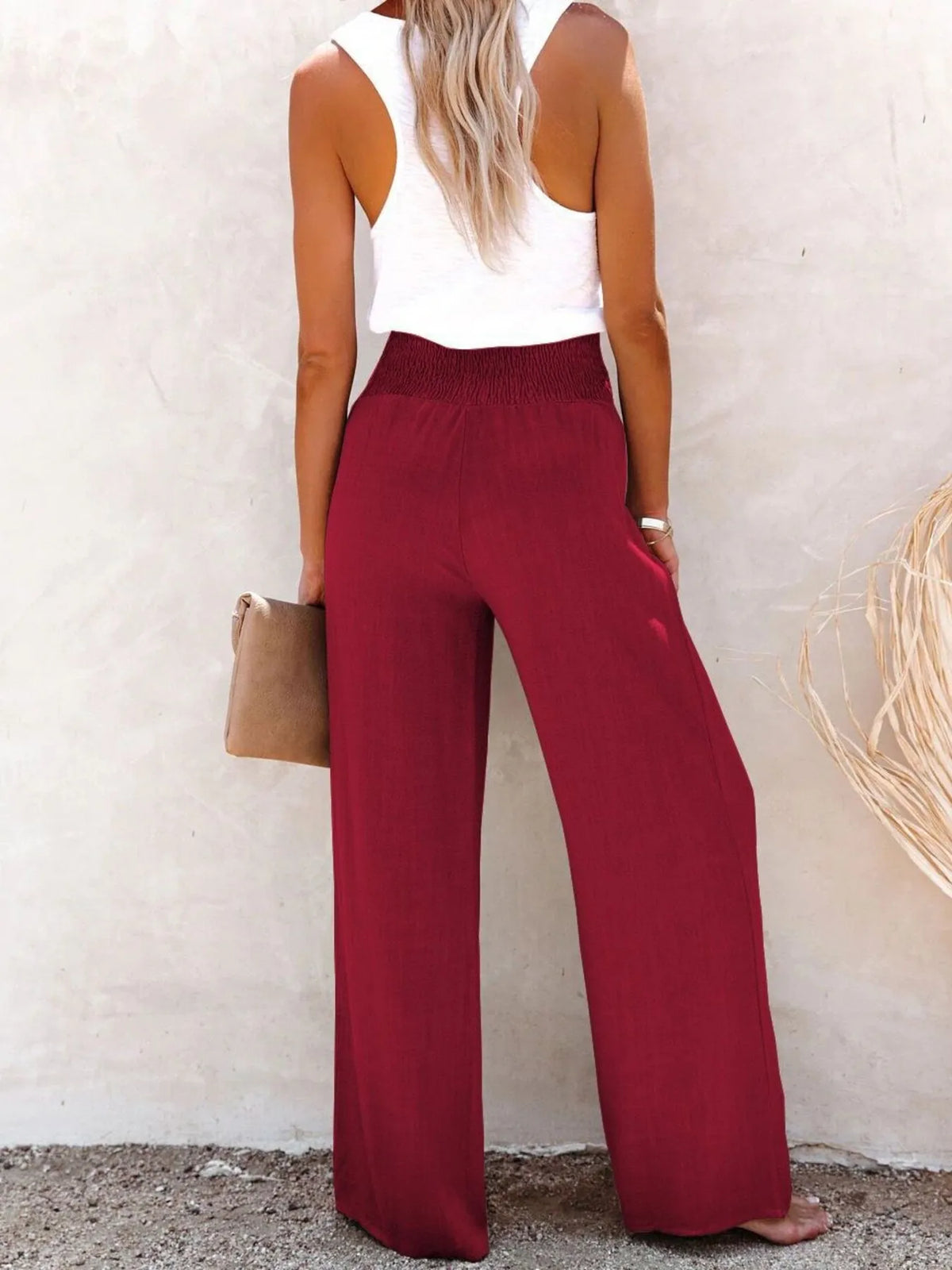 Full Size High-waisted Textured Wide Leg Pants Plus (13)
