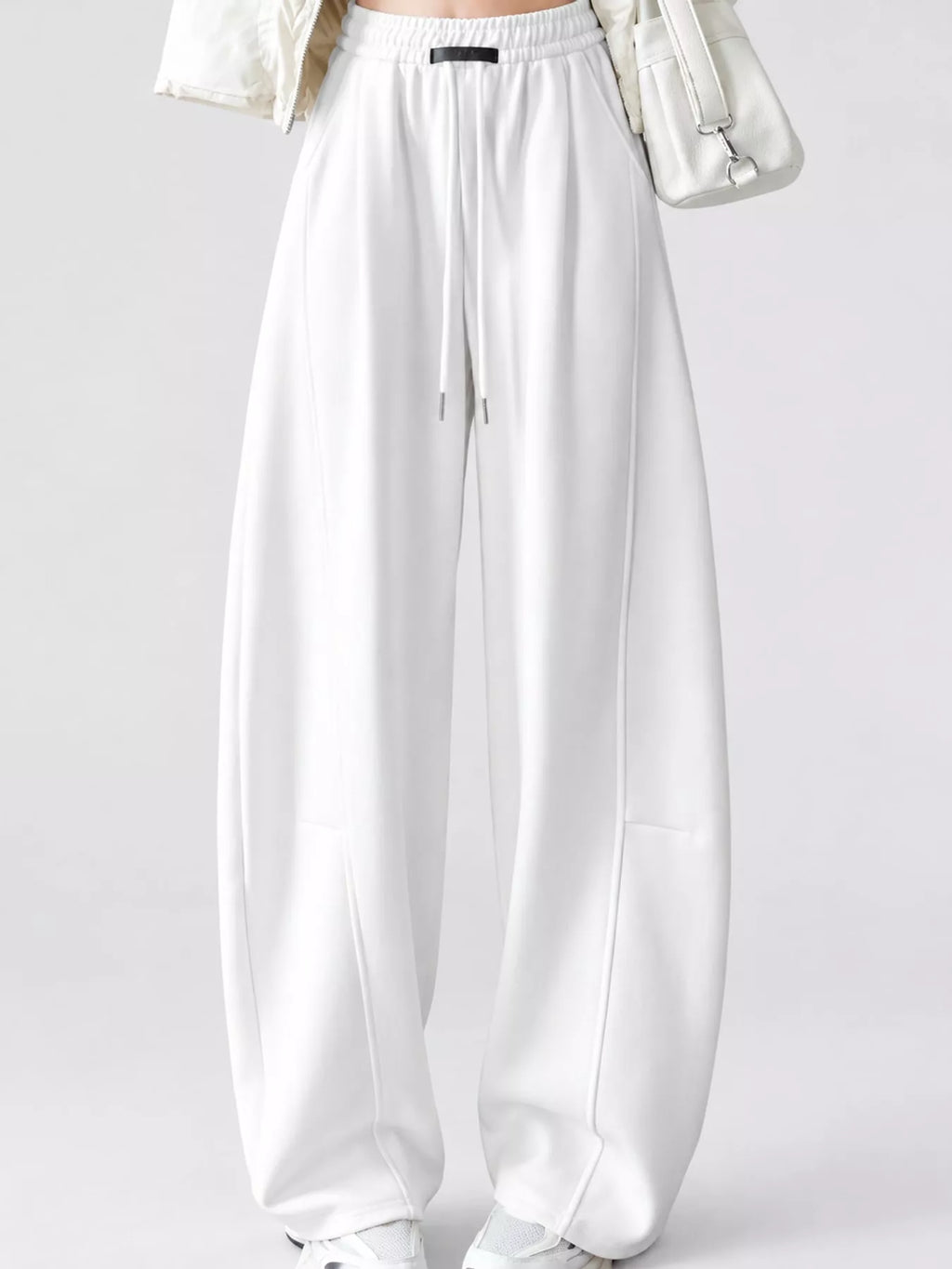 Full Size Drawstring Loose Fit Wide-leg Sweatpants Plus (33)