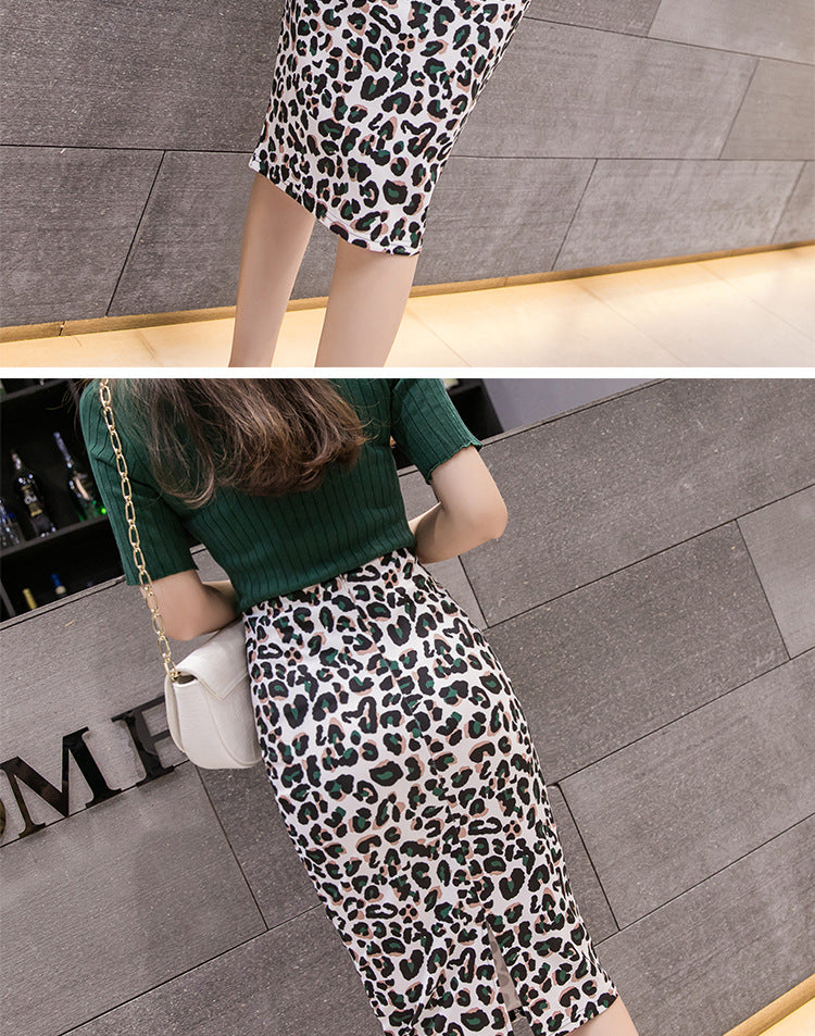 Split Mid-length Bag Hip Skirt Pencil photo 4