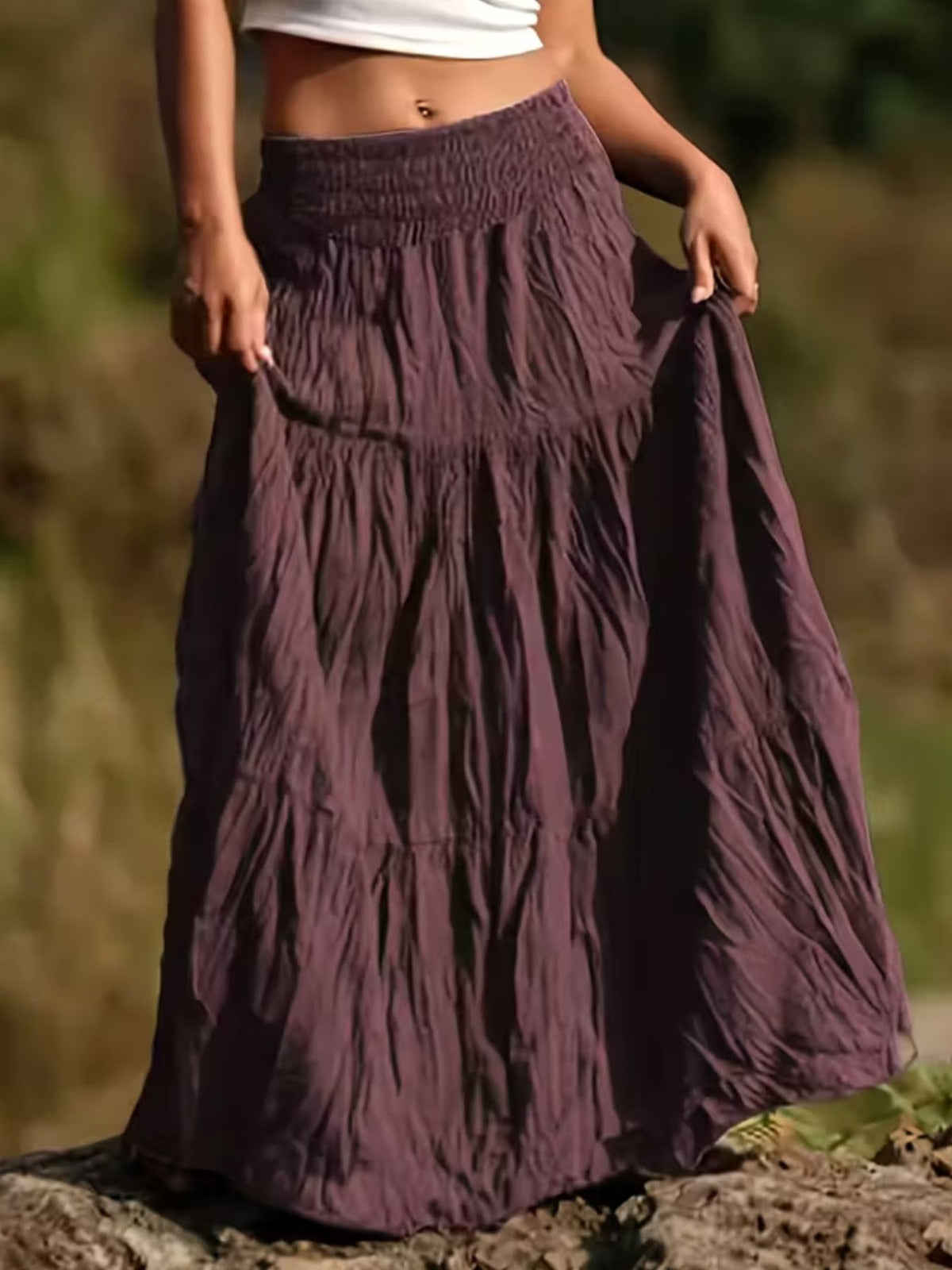 Tiered Maxi Skirt (13)