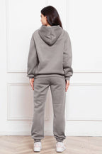 Drop Shoulder Long Sleeve Hoodie Pants Set (24)