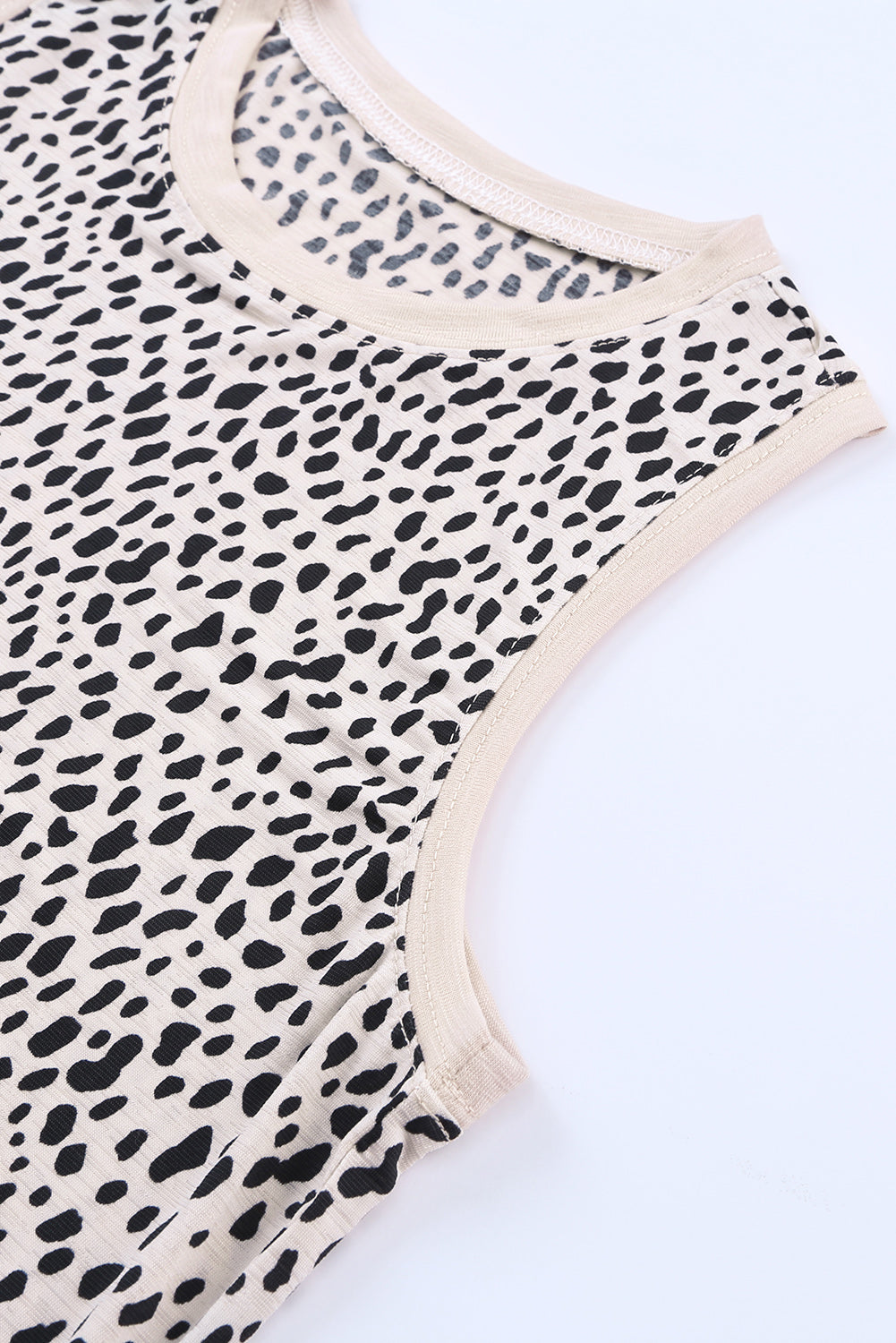 Printed Round Neck Tank Top (16)