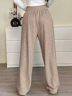 High-waisted Wide-leg Pants Drawstring (6)