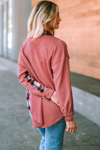 Plaid Button Down Collared Jacket (2)