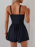 V-neck Spaghetti Strap One-piece Swimsuit (7)