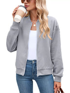 Textured Zip Up Jacket