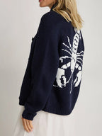 Lobster Button Up Long Sleeve Cardigan (9)
