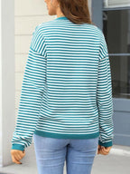 Striped Round Neck Sweater (10)