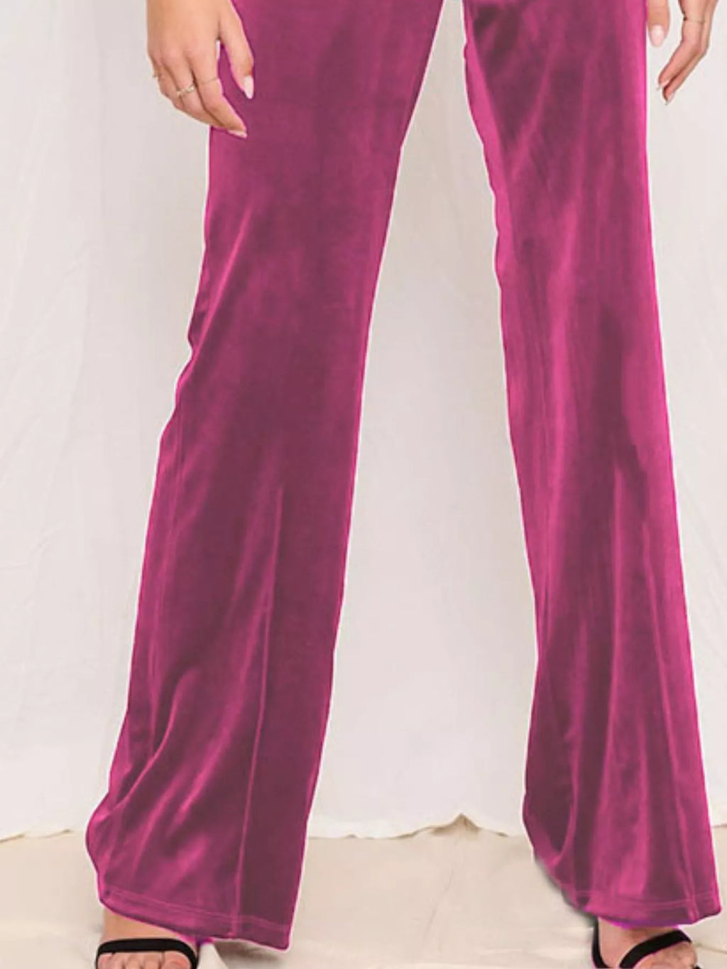 Full Size Velvet Wide Leg Pants Plus (3)