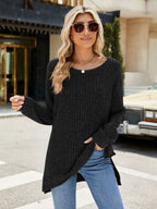 Round Neck Long Sleeve T-shirt (24)