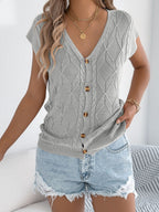 Cable Knit Button-down Cardigan (22)