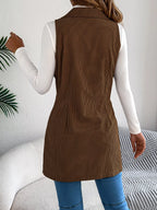 Double-breasted Long Vest Coat (16)
