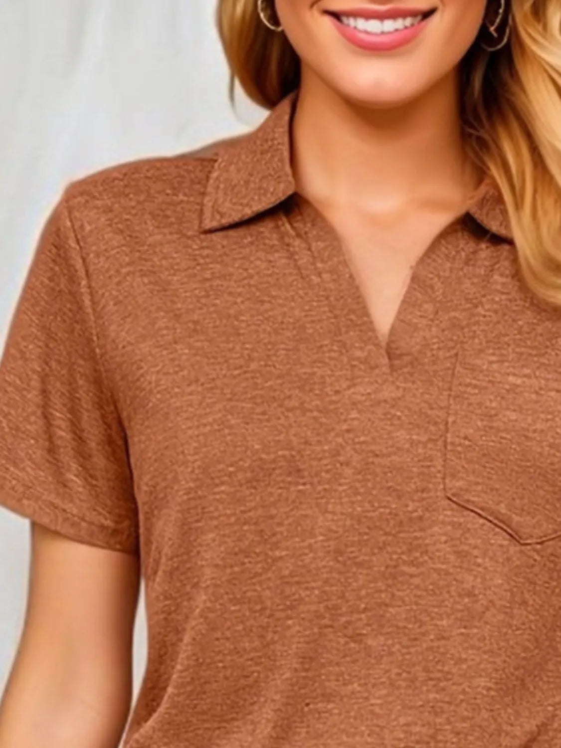 Johnny Collar Short Sleeve Top (15)