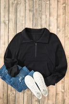 Half Zip Long Sleeve Sweatshirt (15)